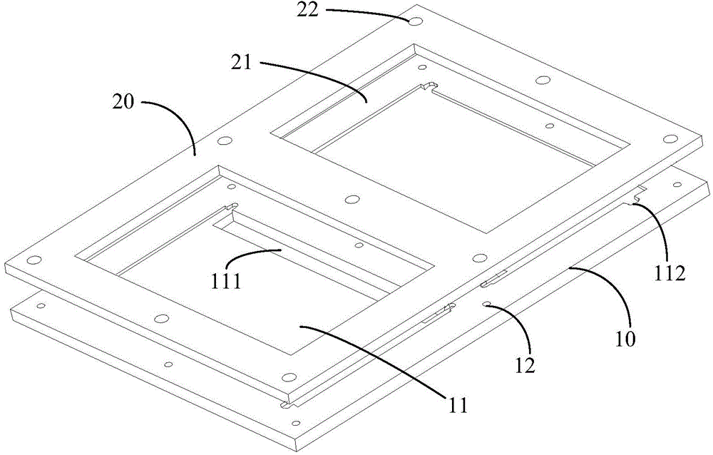 Display module vibration testing system and method as well as display module fixing tool