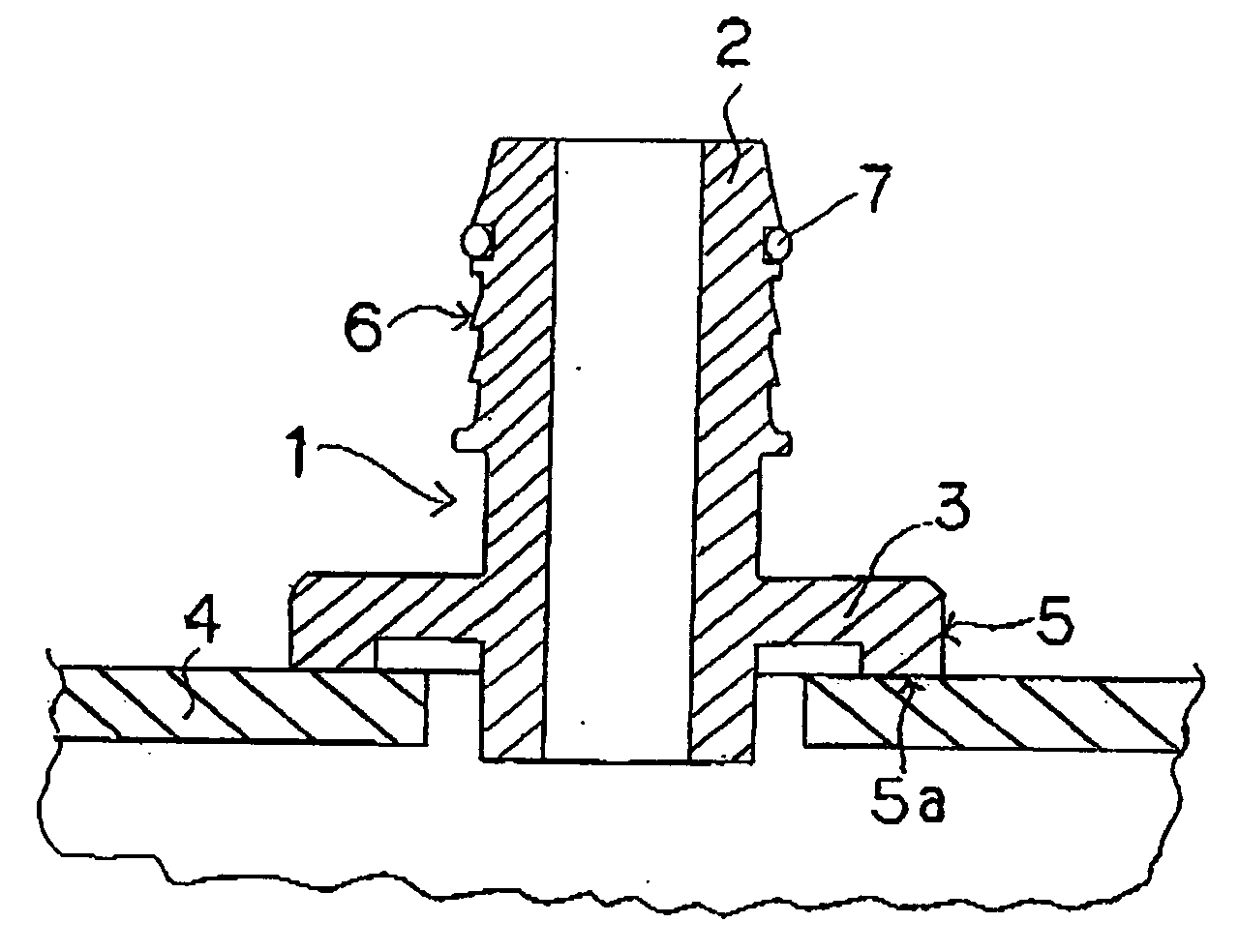 Joint part for resin fuel tank and manufacturing method thereof