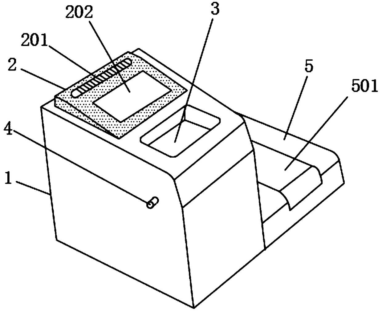 Detection device and detection method for drug residue on surface of agricultural product