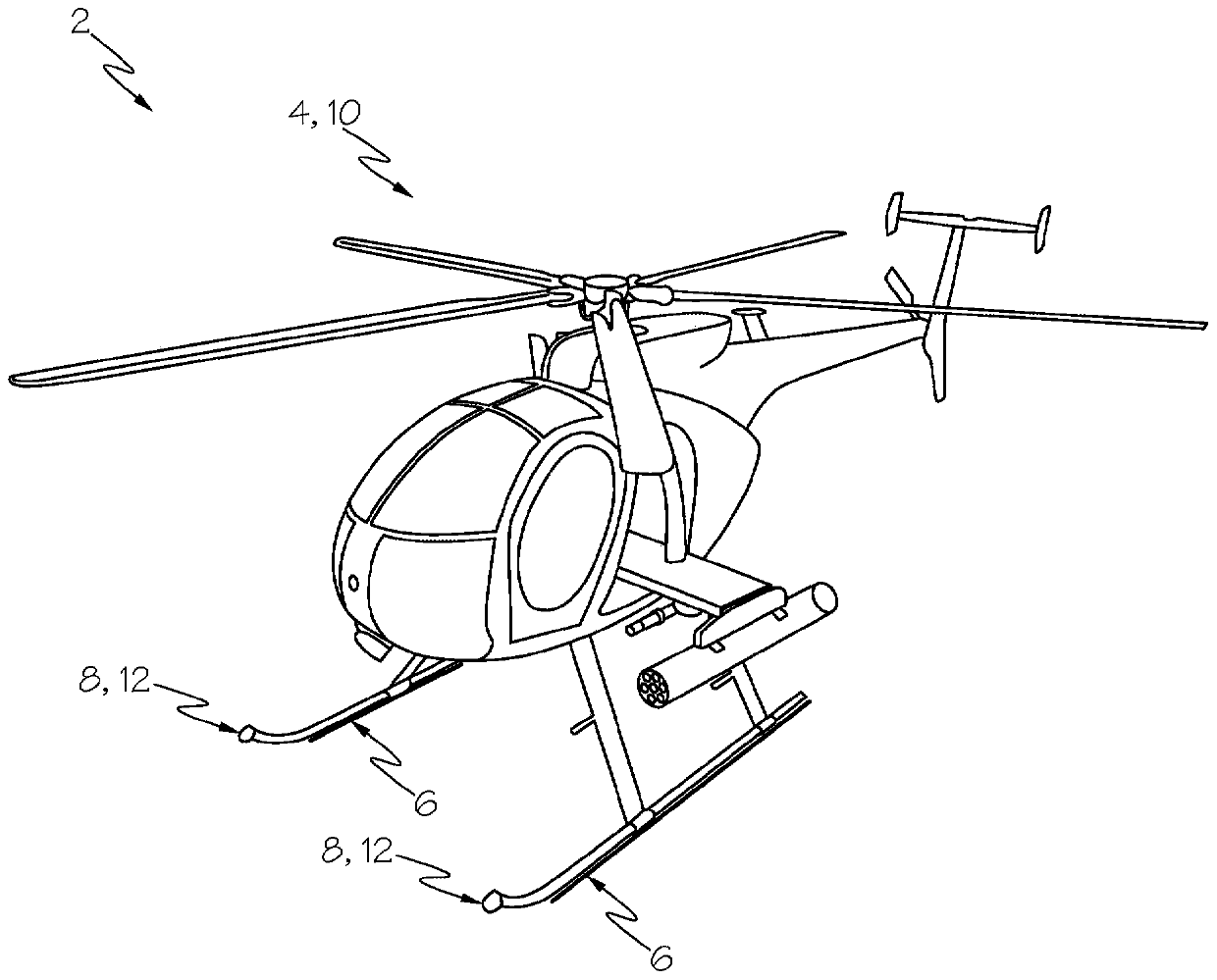 Aircraft landing systems and methods for monitoring a vertical landing of an aircraft