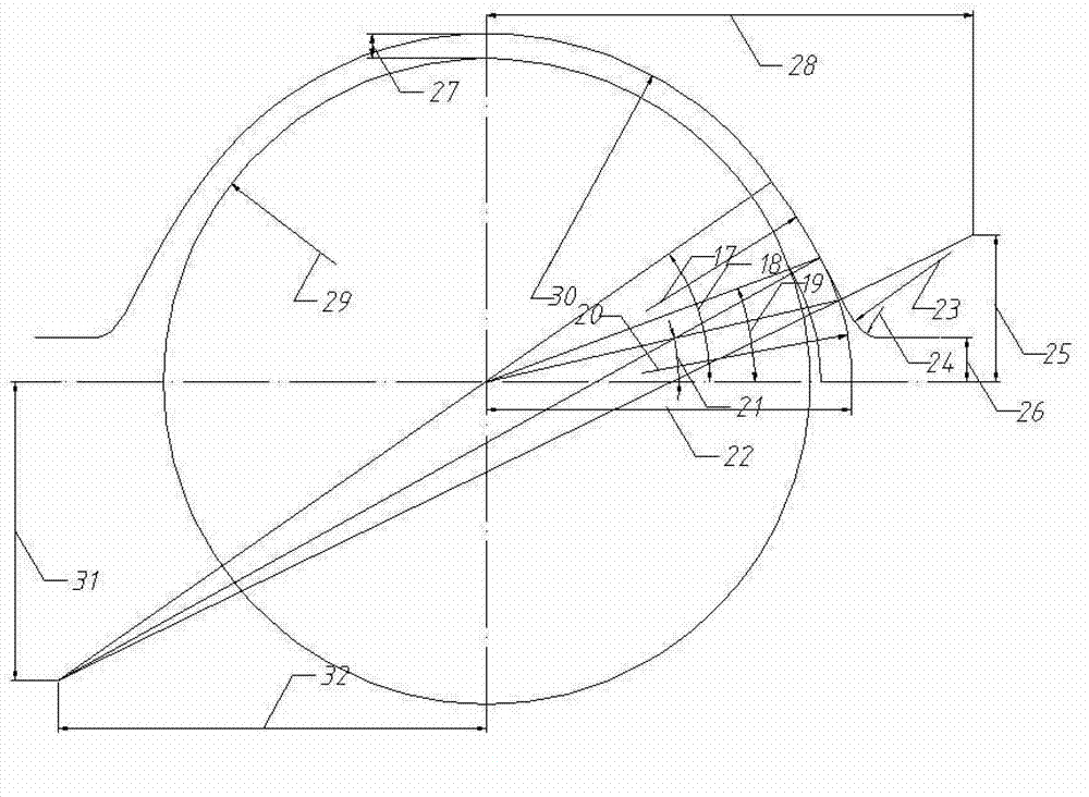 Method for determining hole pattern parameters of continuous mill by mechanical drawing