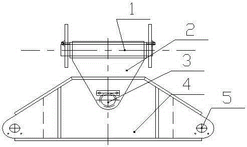 Steel wire rope stress balance device of double-rope windlass
