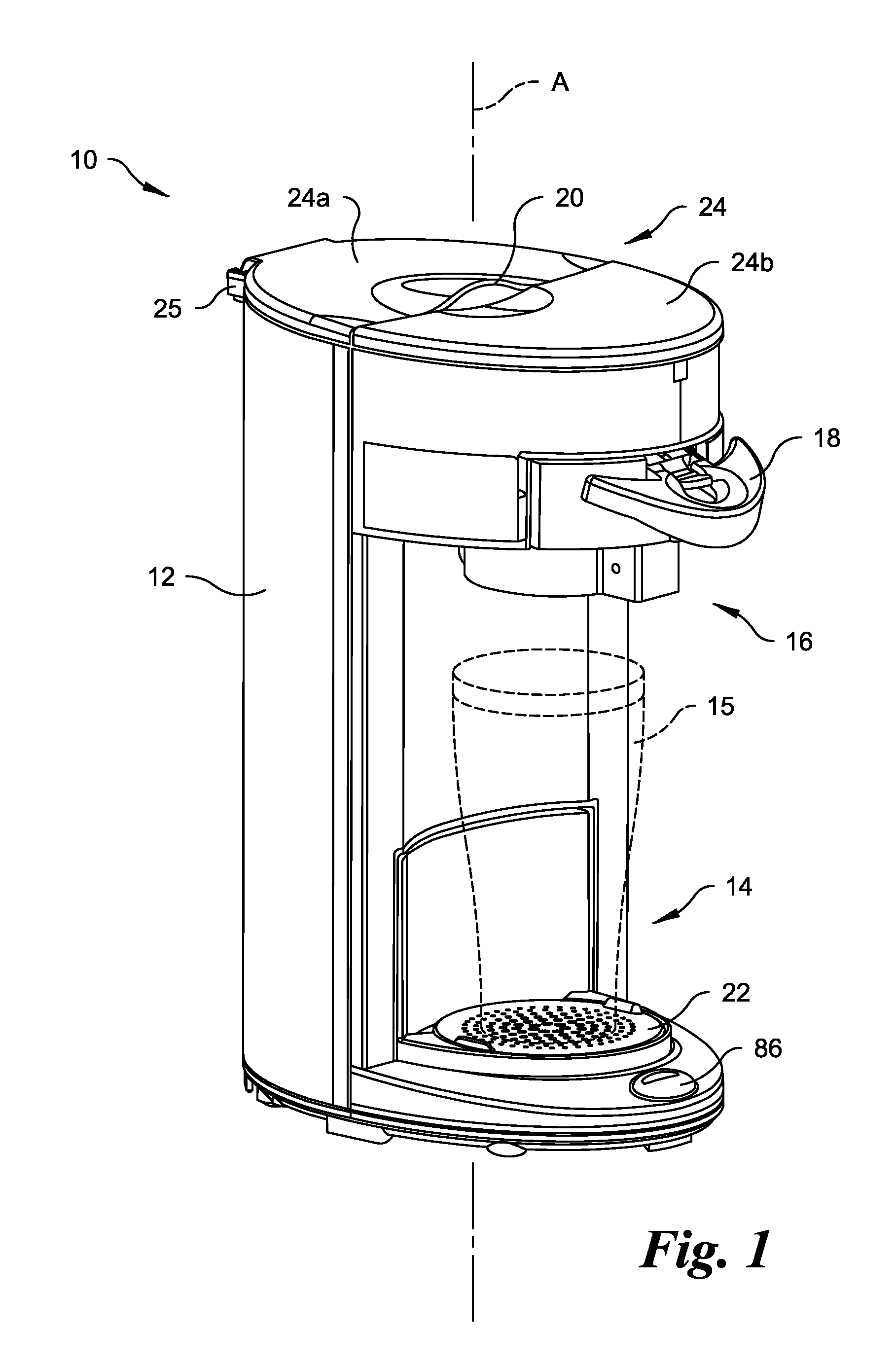 Kitchen Appliance for Preparing a Beverage and Method of Operating Same