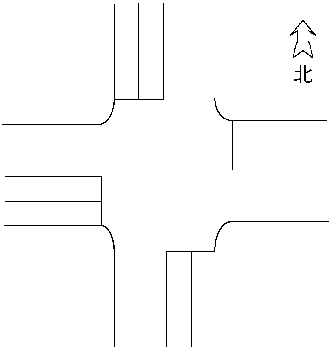 Urban road intersection self-adaption control method and device based on single video