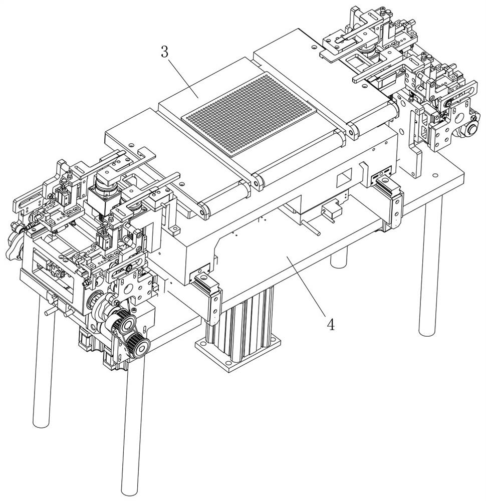 Automatic diaphragm pressing and pole piece pressing group lamination carrying device