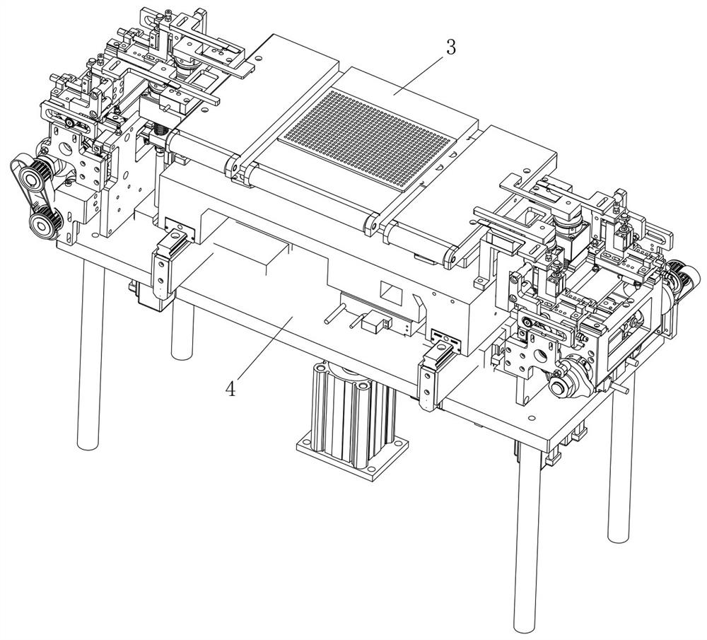 Automatic diaphragm pressing and pole piece pressing group lamination carrying device