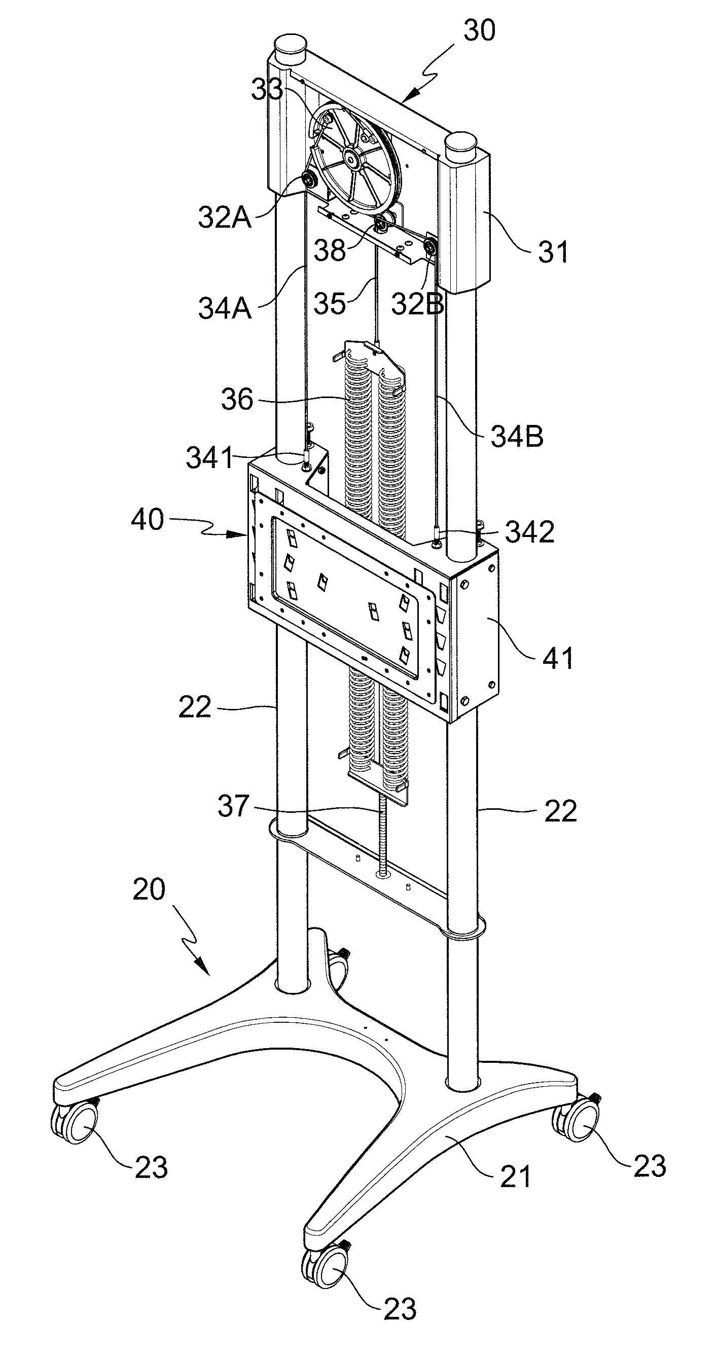 Lifting type support stand