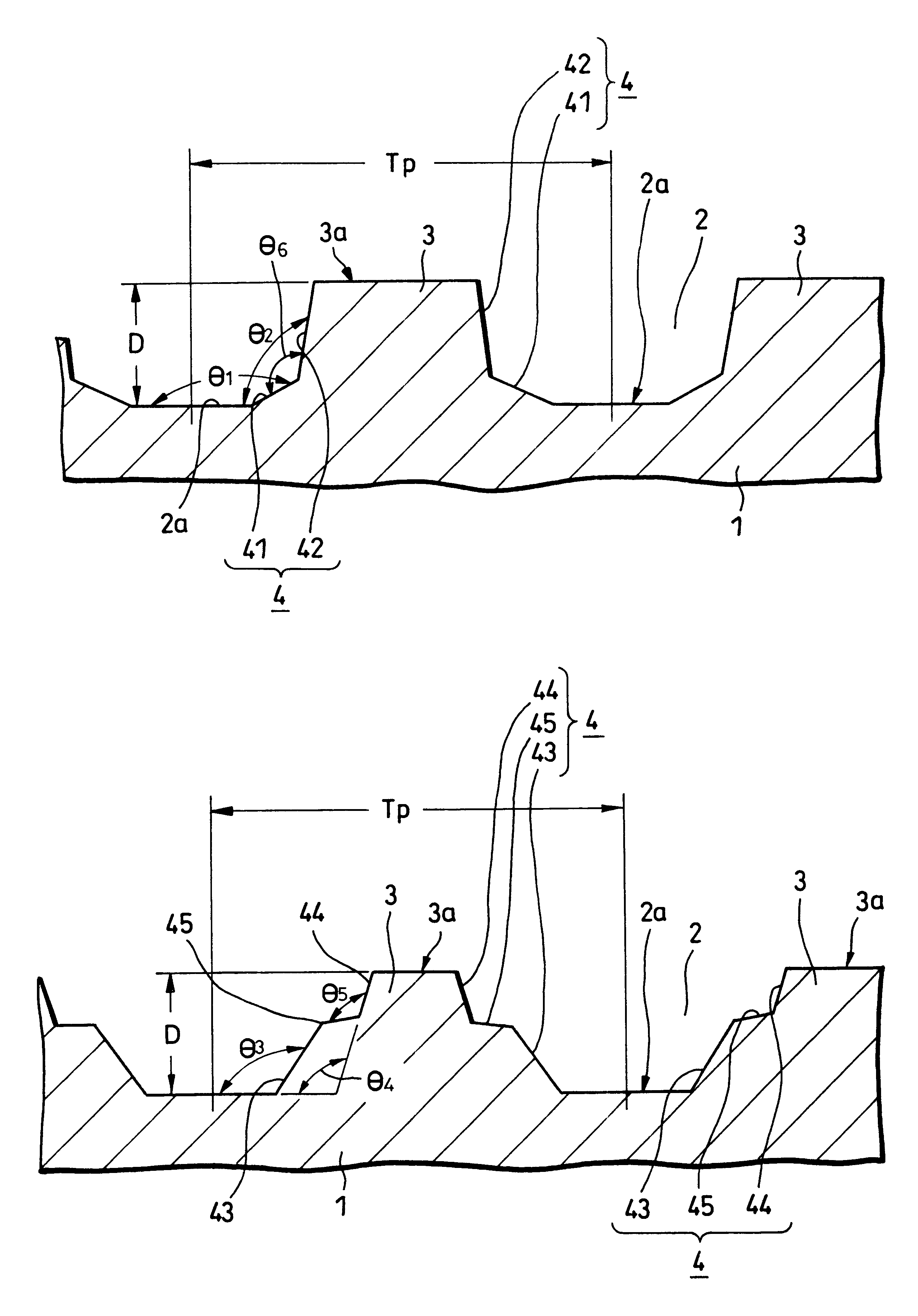 Substrate for optical recording media, optical recording medium, manufacturing process for optical recording media, and optical recording/reproducing method