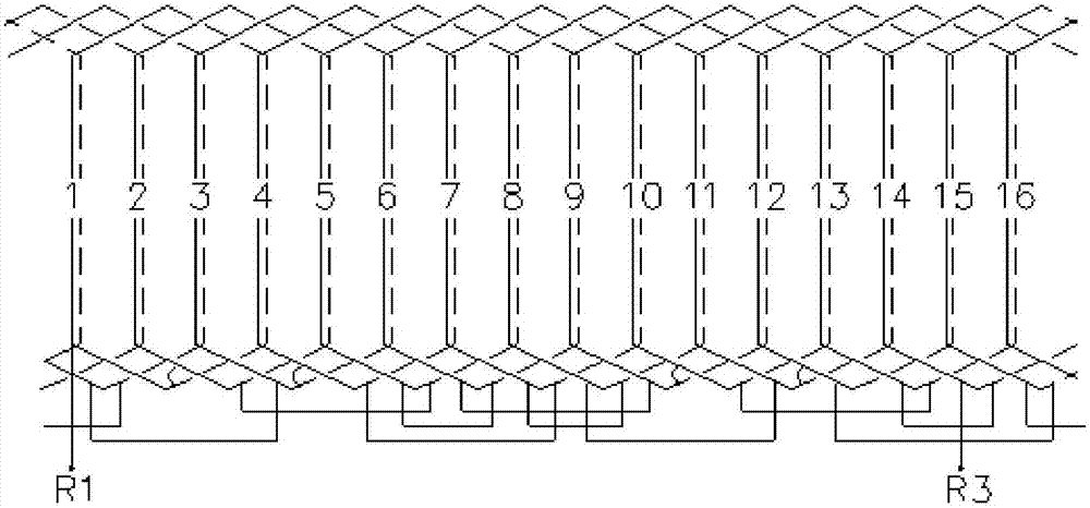 Tooth groove matching and winding selection method of small-size rotation transformer