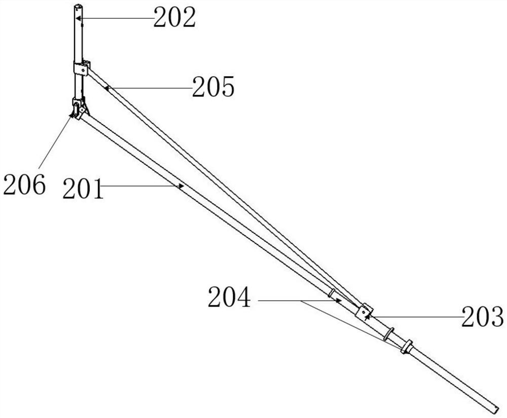 Multi-axis linkage apple harvesting integrated device