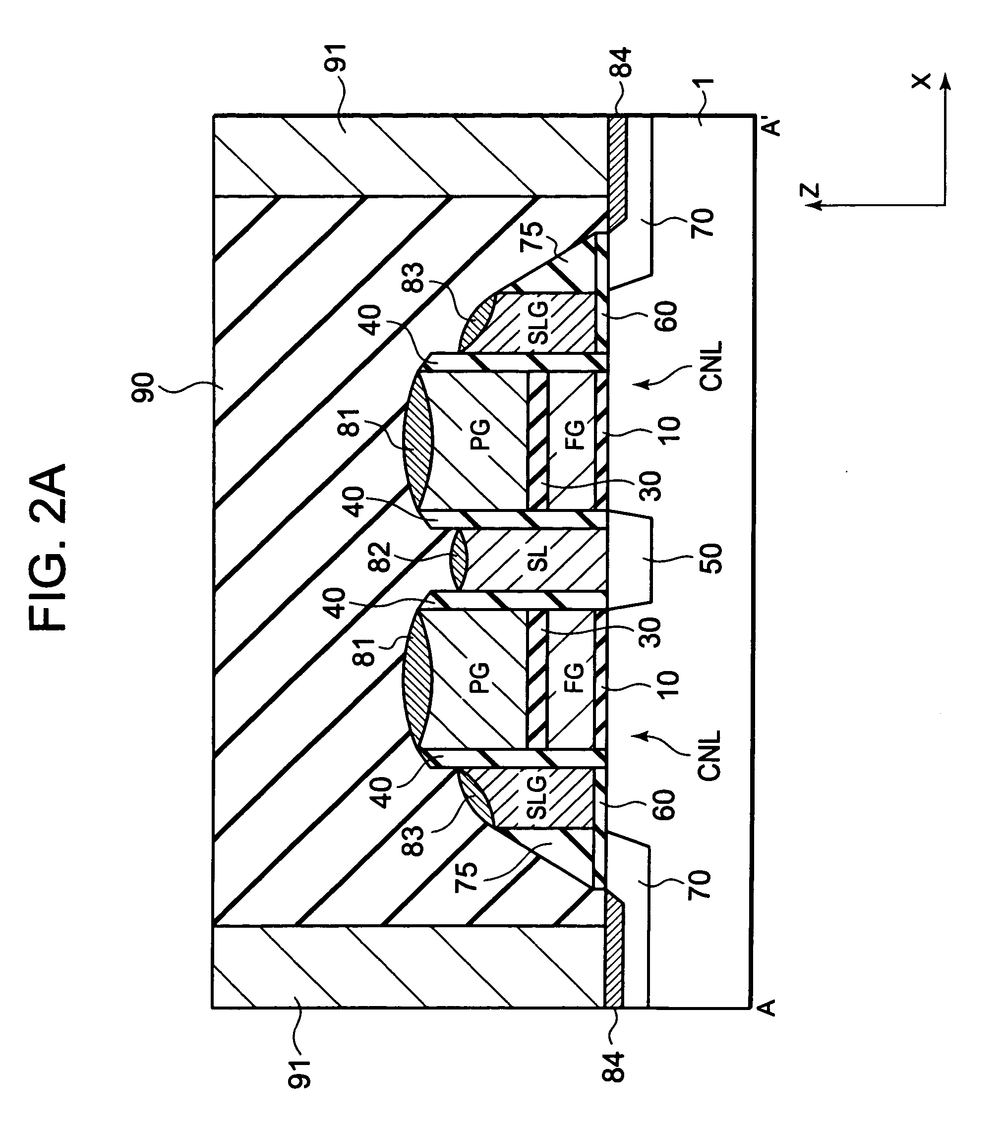 Nonvolatile semiconductor memory with erase gate and its manufacturing method