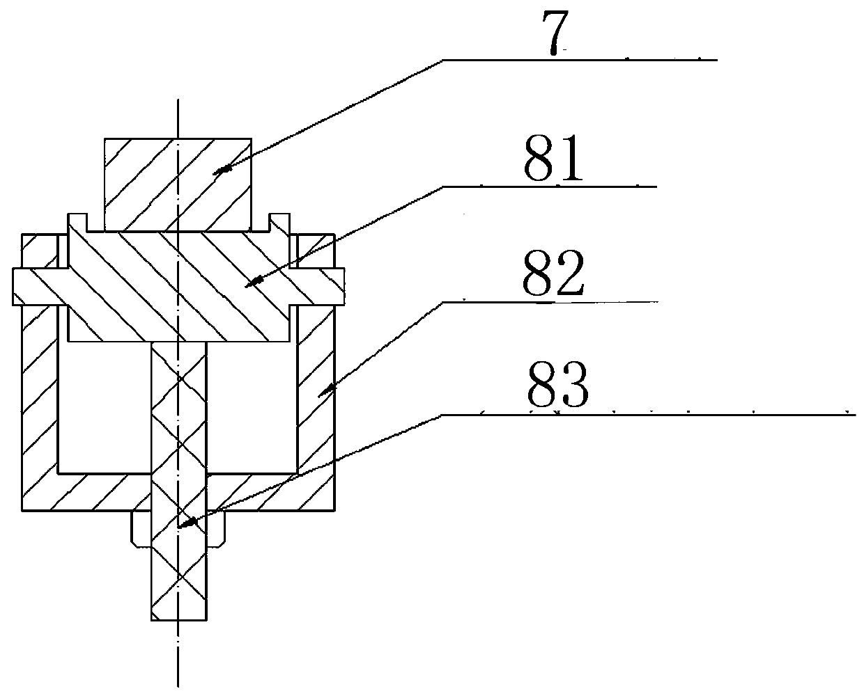 A clamping and tightening device for an aluminum electrolytic cell