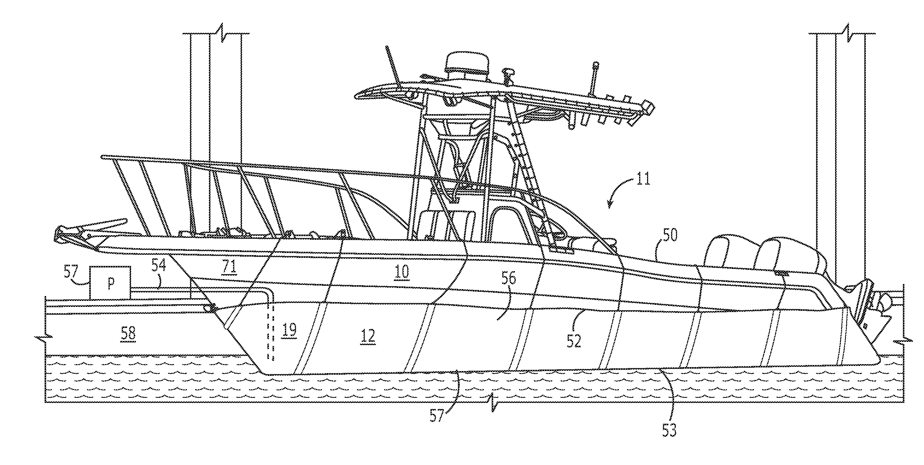 Marine Hull Protective Device and Associated Methods