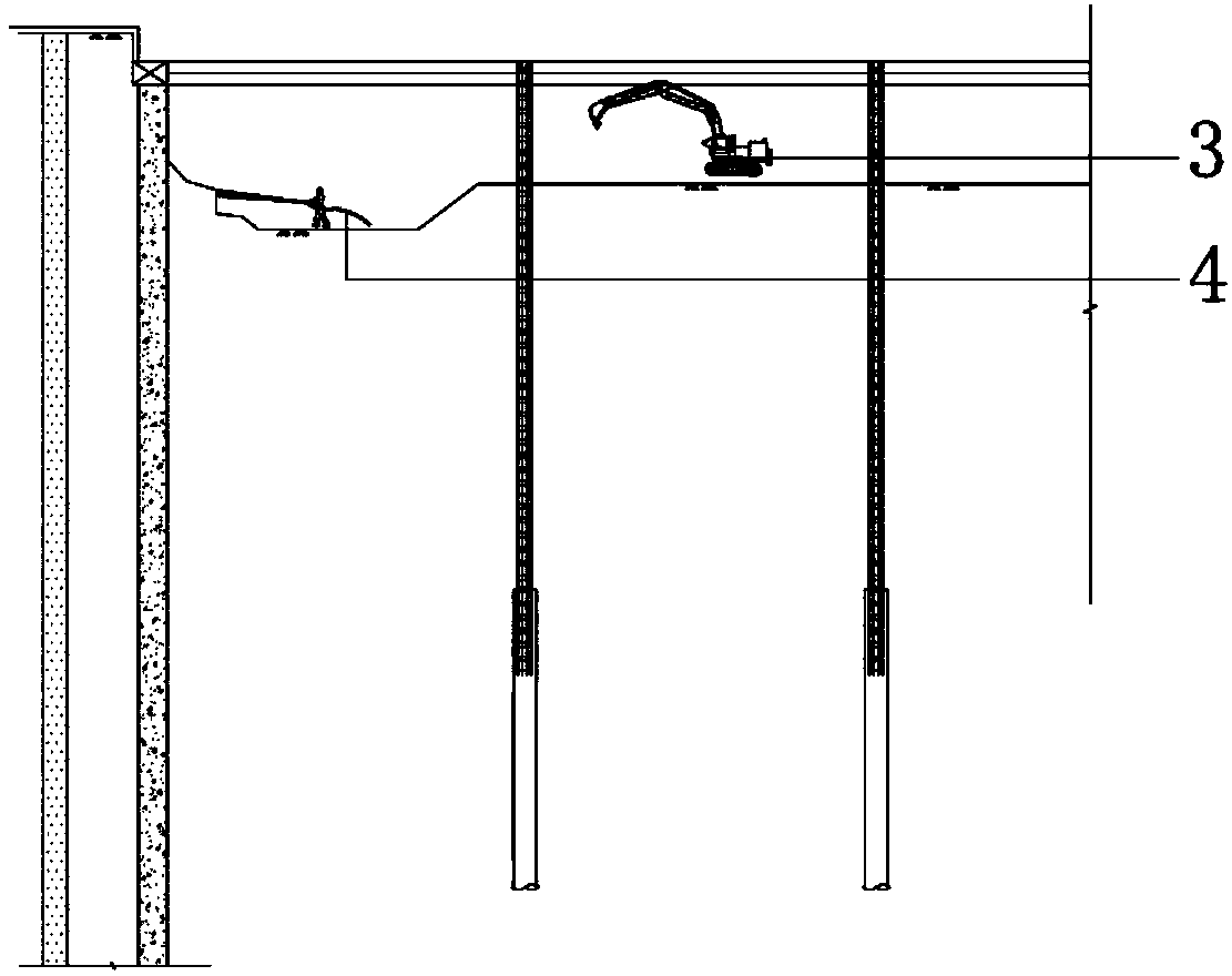 A construction method for earthwork excavation of deep foundation pit near the river