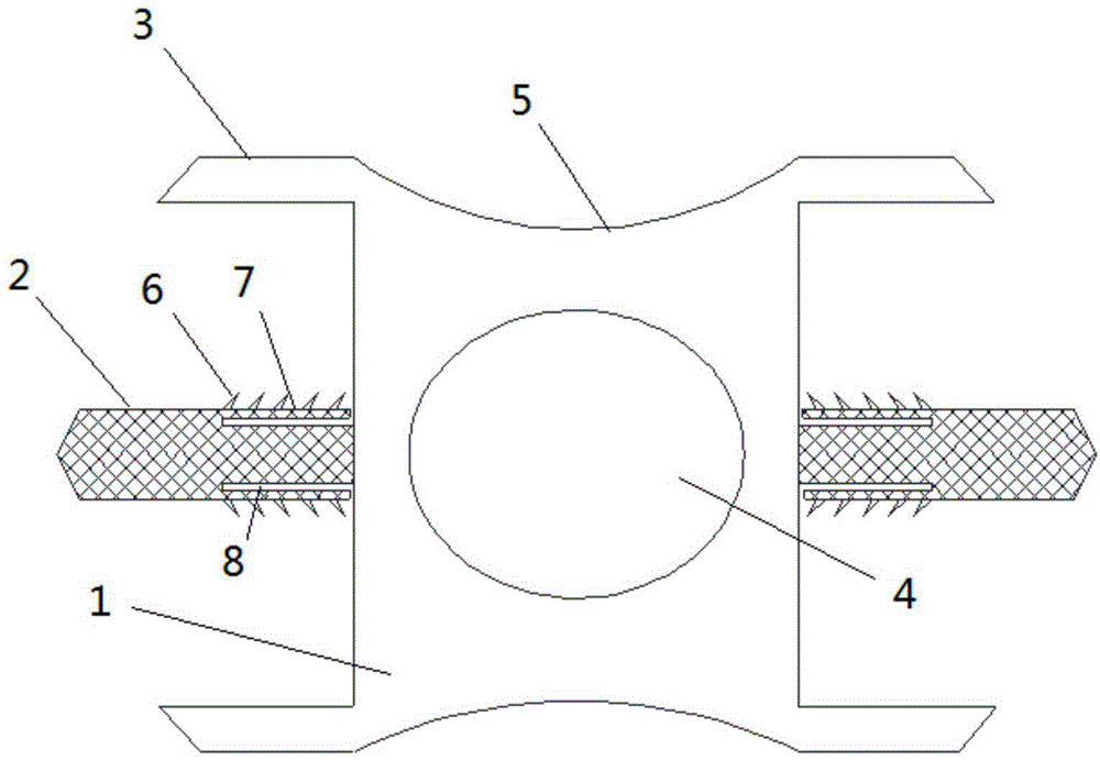 Wall plate sealing rubber strip and connecting structure for wall plates