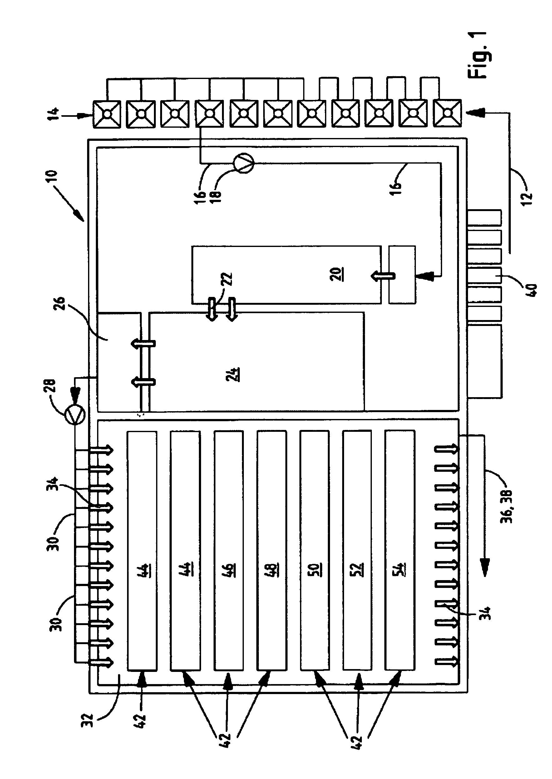 Wastewater purification plant by means of plants