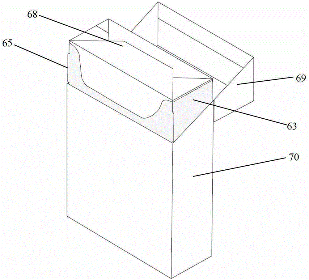 Cutting and conveying device and method for inner frame paper of reversible hard box cigarette pack