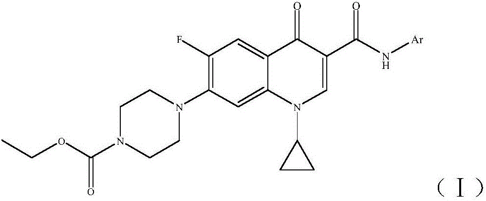 Ciprofloxacin C3 amide derivative, preparation method thereof and application