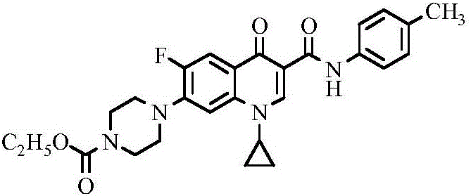 Ciprofloxacin C3 amide derivative, preparation method thereof and application