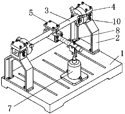 Loading device used for lateral-torsional vibration fatigue experiment and method thereof