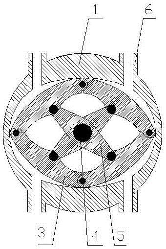 Hydraulic motor with chain type rotor