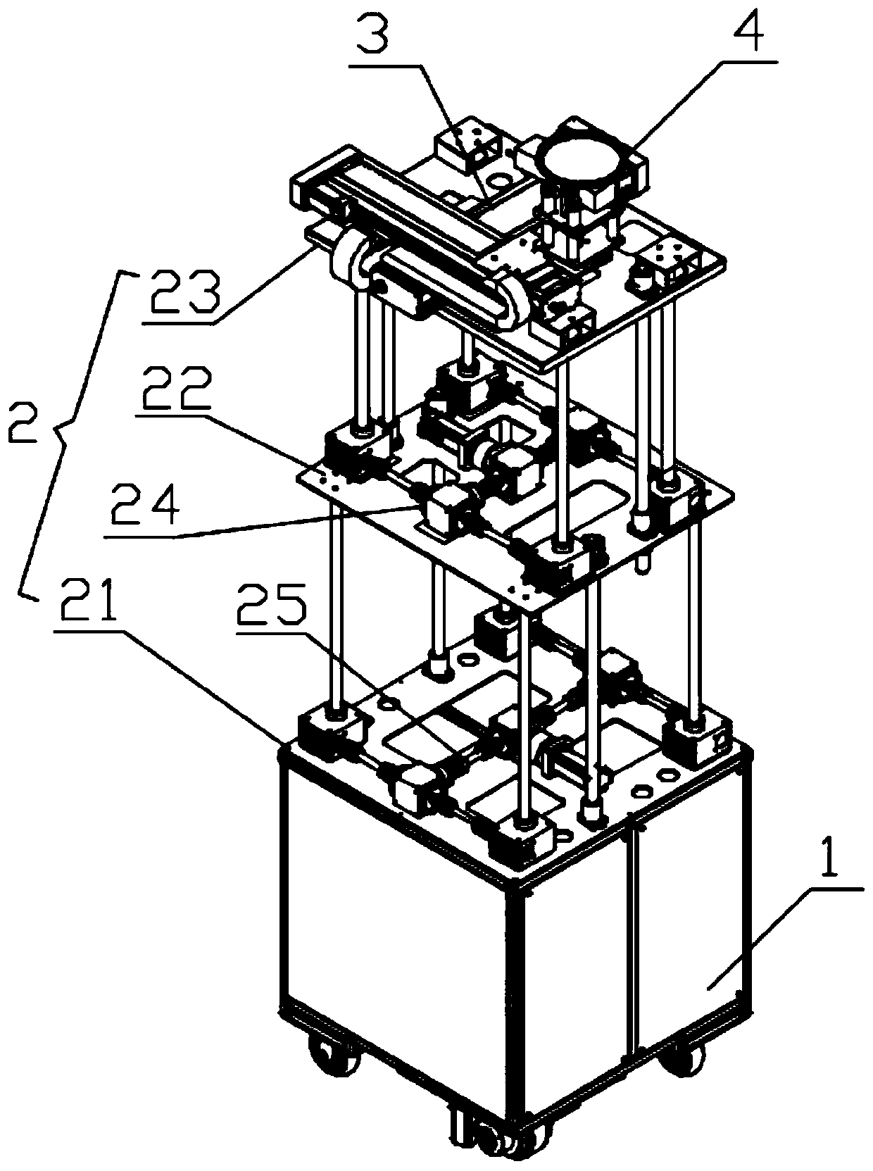 Ceiling grinding robot