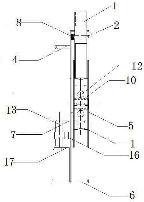 Portable coiling and storing device of tail fibers