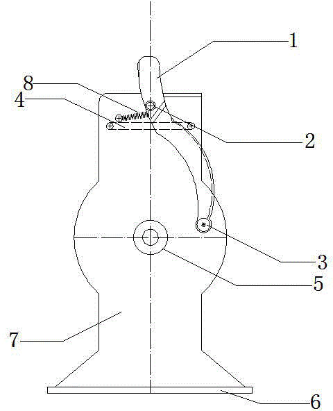 Portable coiling and storing device of tail fibers