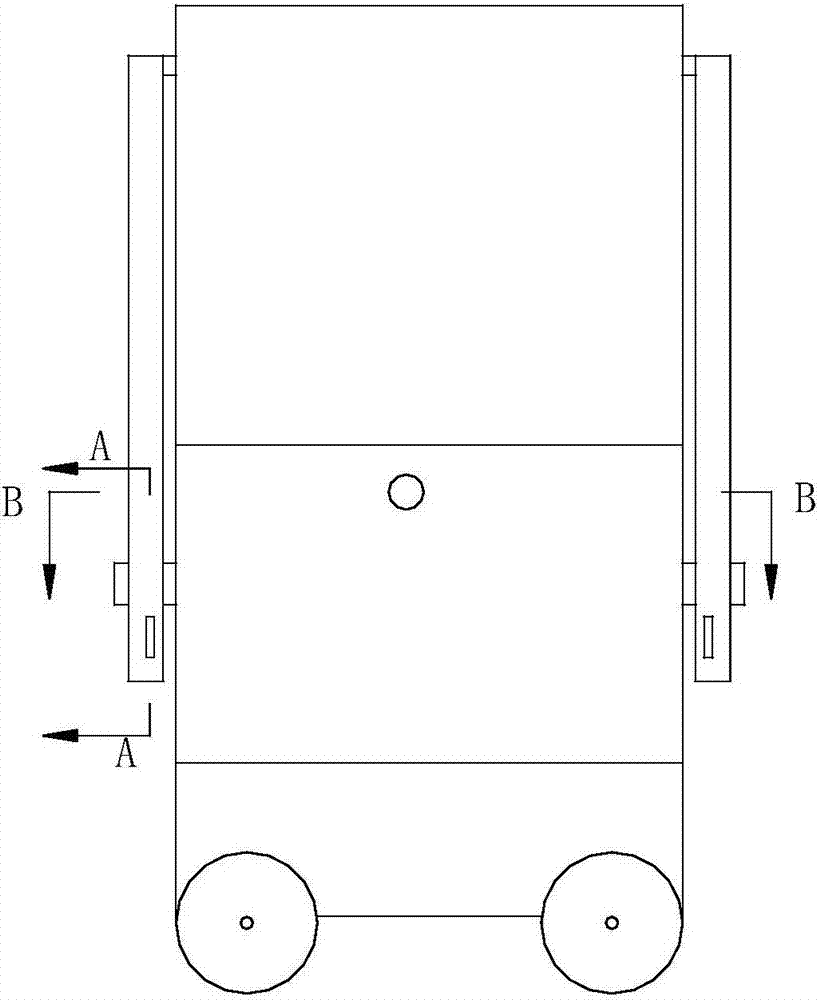 Supporting lifting type garbage automatic collection vehicle