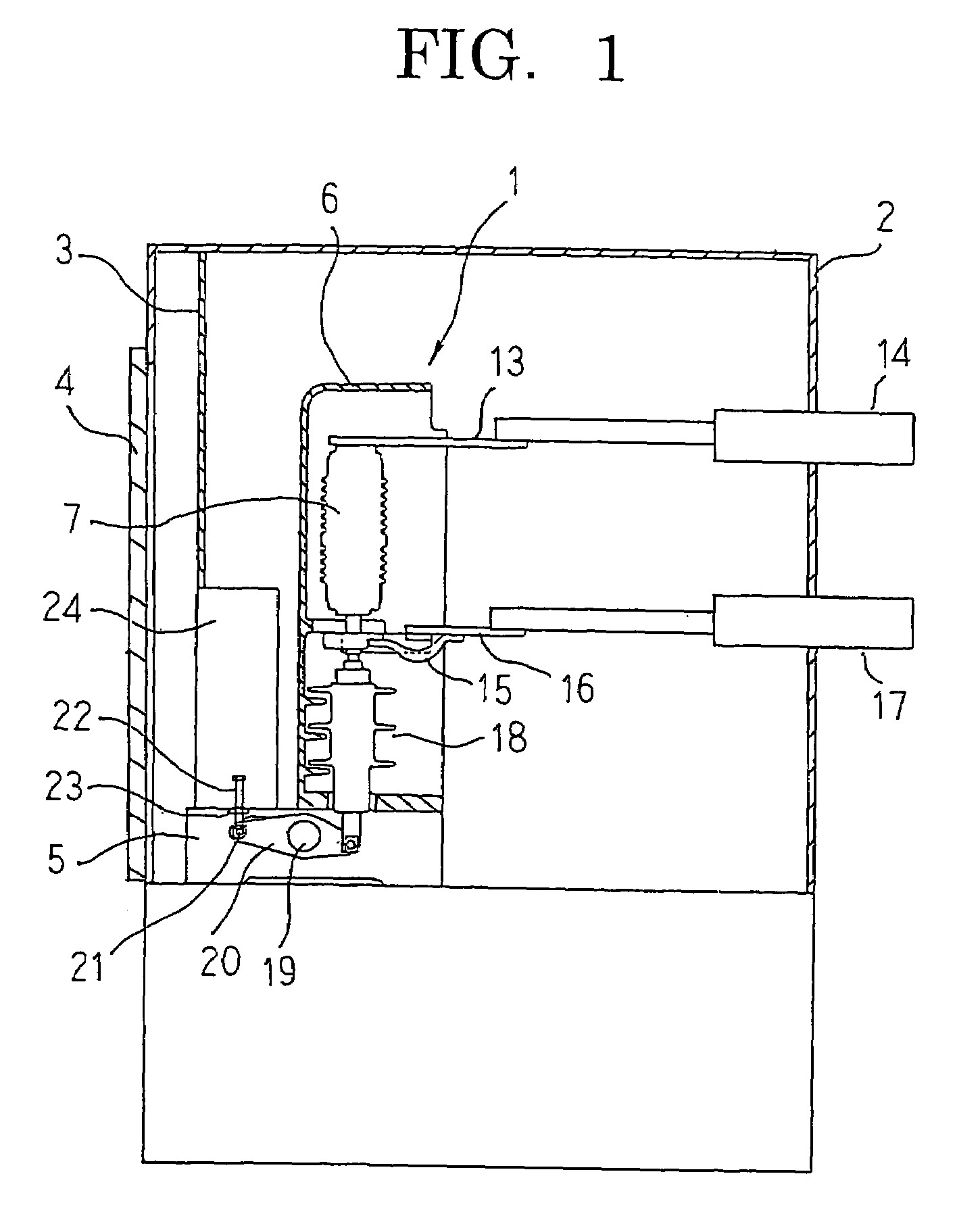 Vacuum circuit breaker, vacuum circuit breaker contact slow closing method, and contact erosion measuring method and contact gap length setting method using that slow closing method