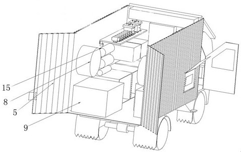 Intelligent electrolyzed water spraying vehicle