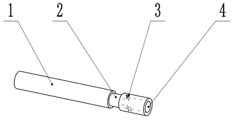 Device for processing carbon rod electrode