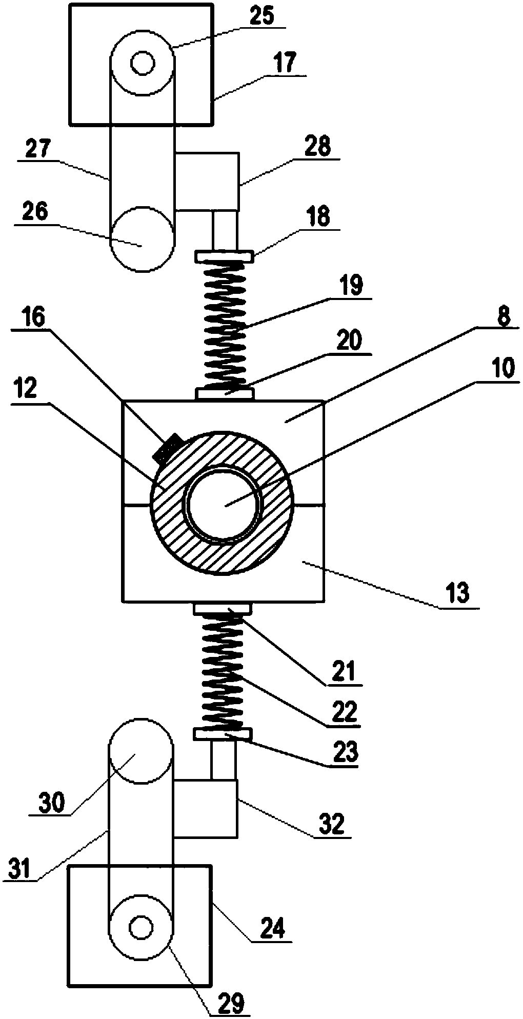 Antifriction bearing performance testing apparatus based on belt drive and being able to load alternating load