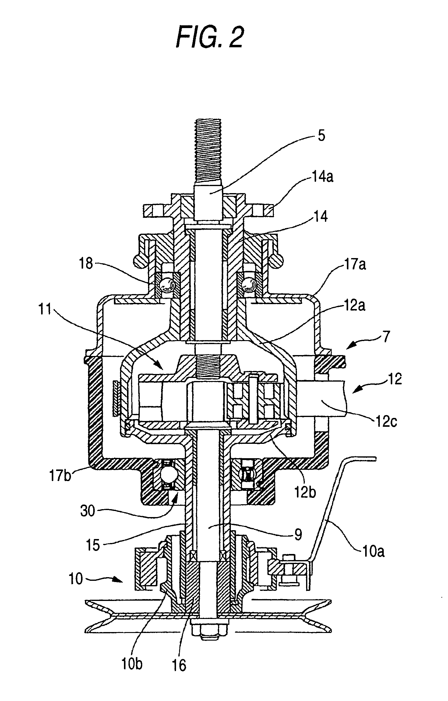 One-way clutch fixing structure