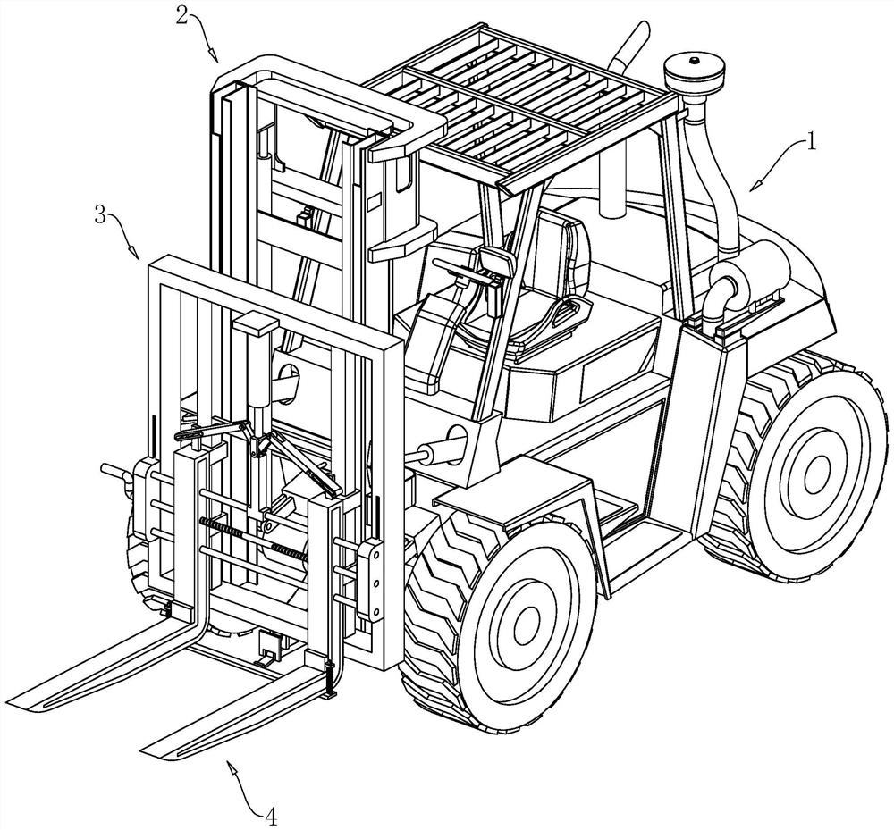 Cross-country forklift