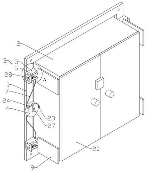 A support frame for an electromechanical engineering control cabinet