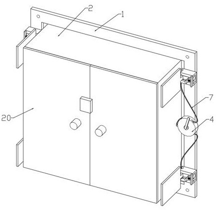 A support frame for an electromechanical engineering control cabinet