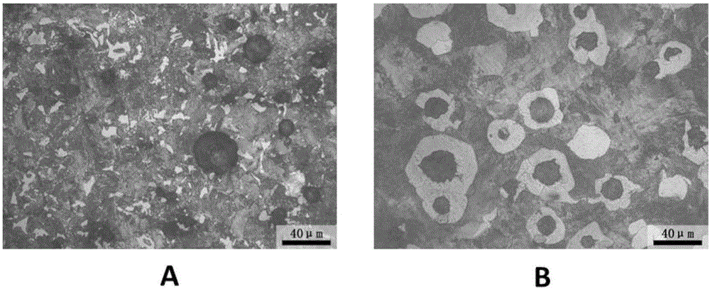 Fragmentation-type ferrite pearlitic structure high strength and toughness nodular cast iron and production method thereof