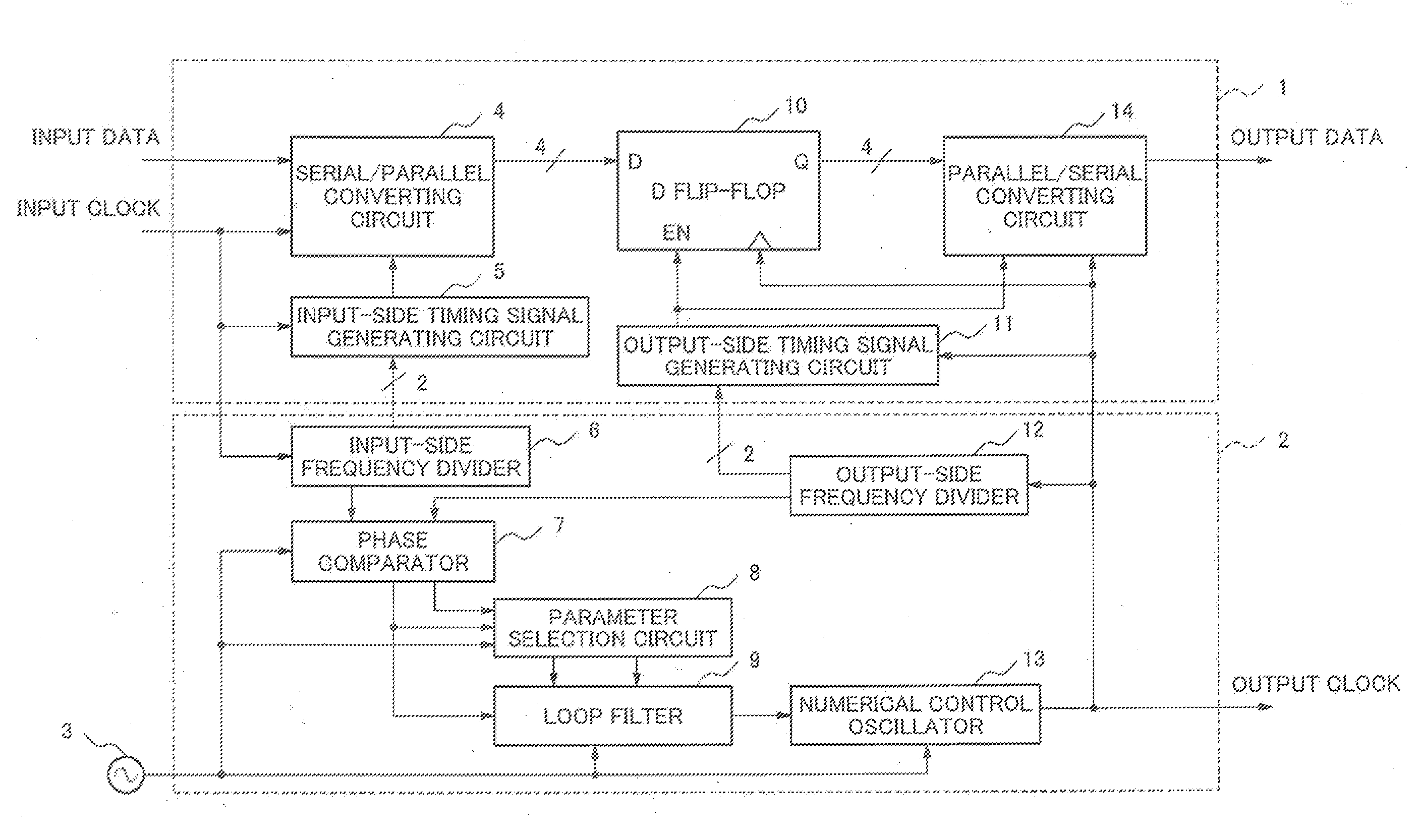 Jitter suppression circuit and jitter suppression method