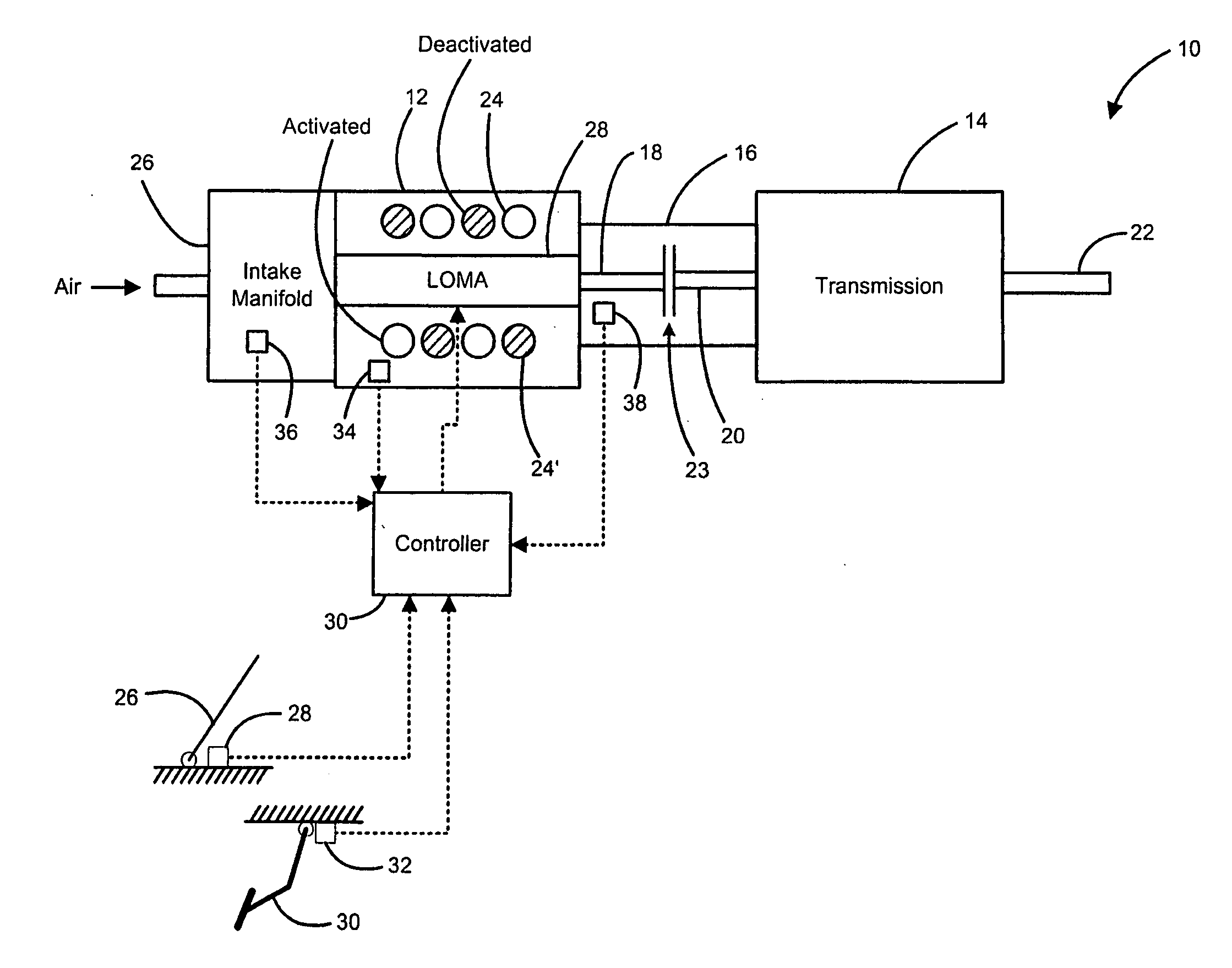 System to reduce crankshaft speed variations