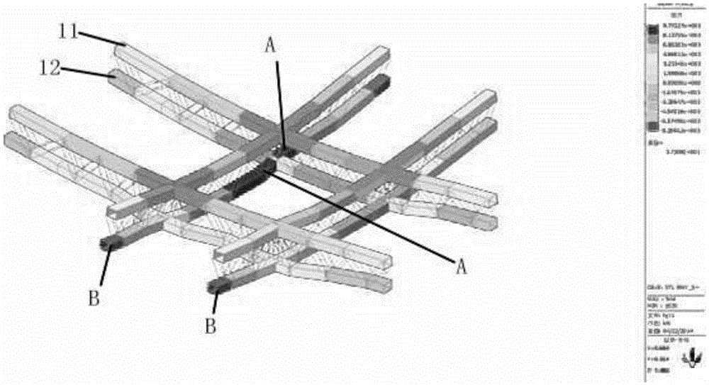 Construction method of rear welded joints of a truss