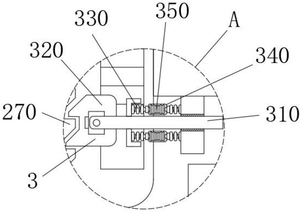 T-shaped hogging moment tensioning and clamping hanging cage of personnel safety protection mechanism for bridge construction