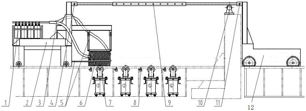 Drawing, expanding and follow-up heating device of cold-drawing unit