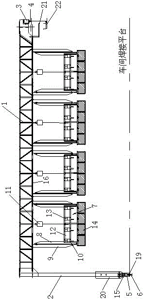 A gantry type automatic fillet welding vehicle