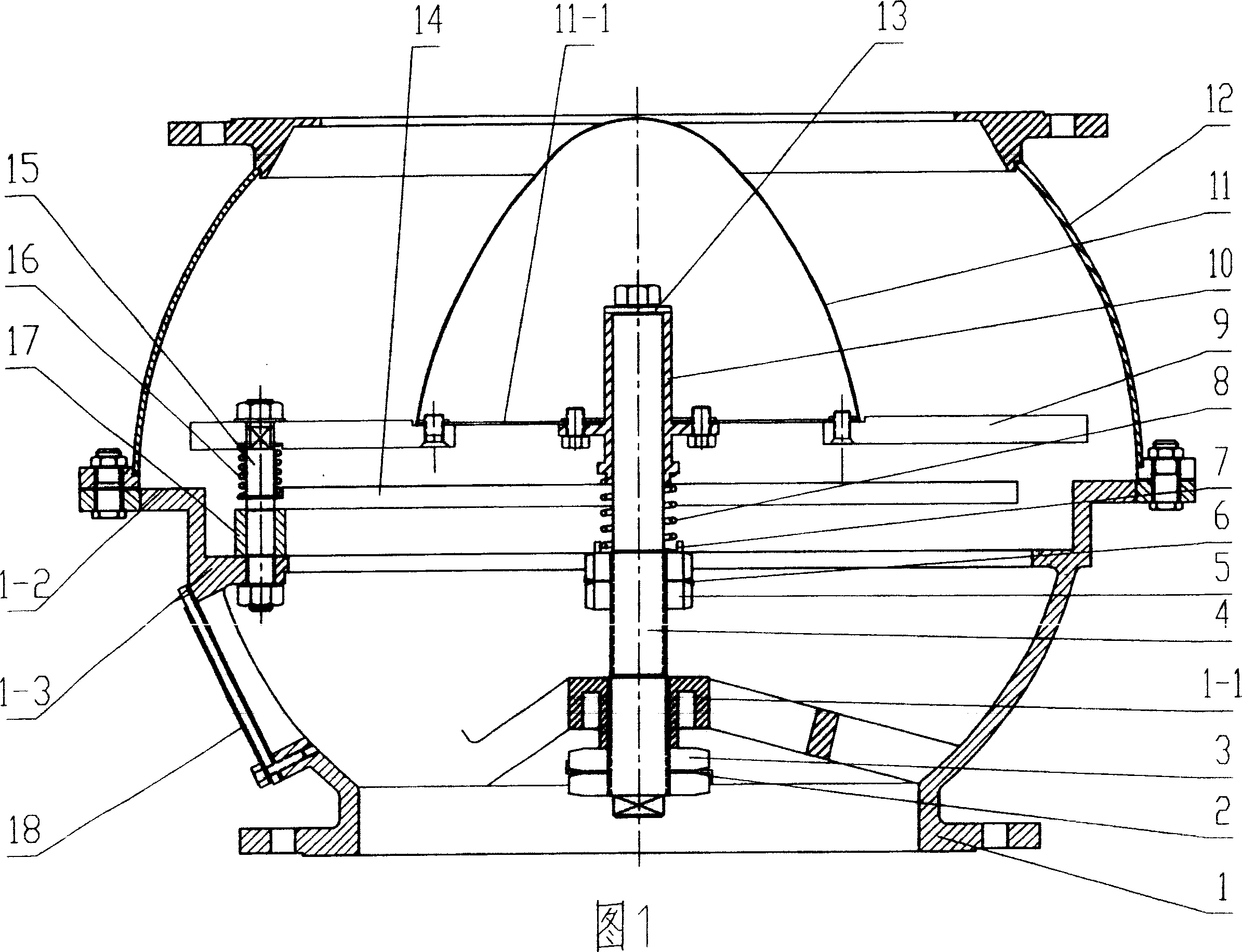 Anti-explosion impact wave filtering valves