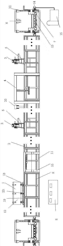 A kind of automatic door body foaming equipment and using method