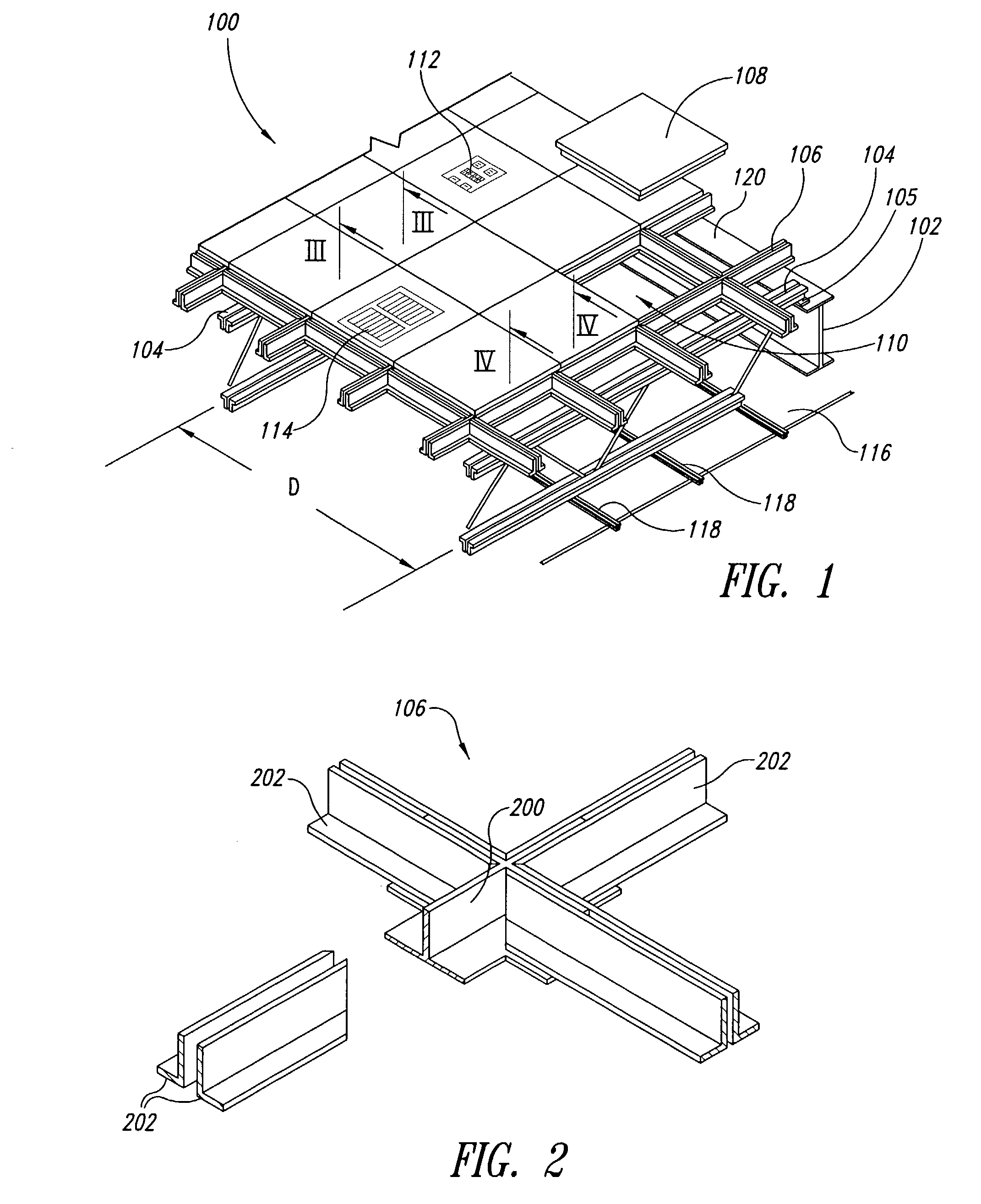 Structurally integrated accessible floor system