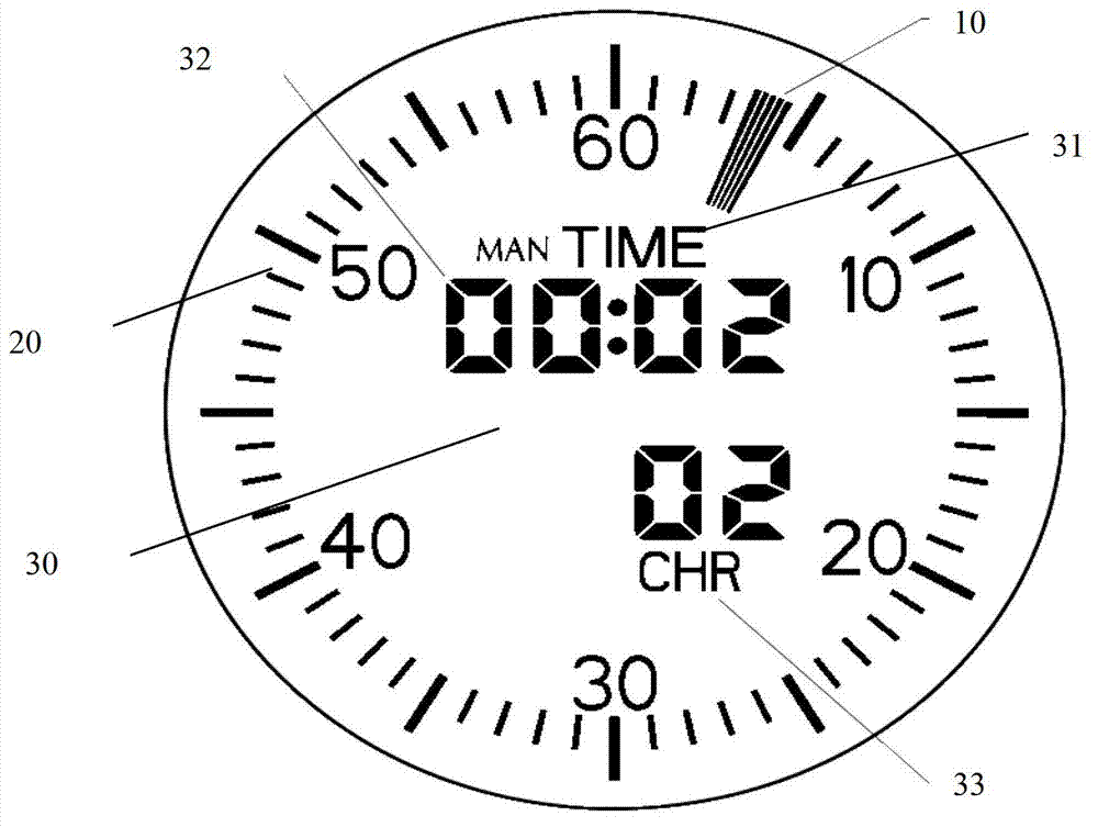 Civil aviation airborne cockpit clock