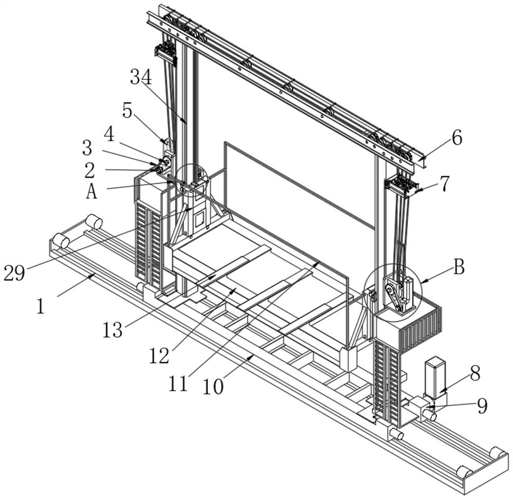 Heavy-load ultra-long energy-saving self-lubricating stacking machine