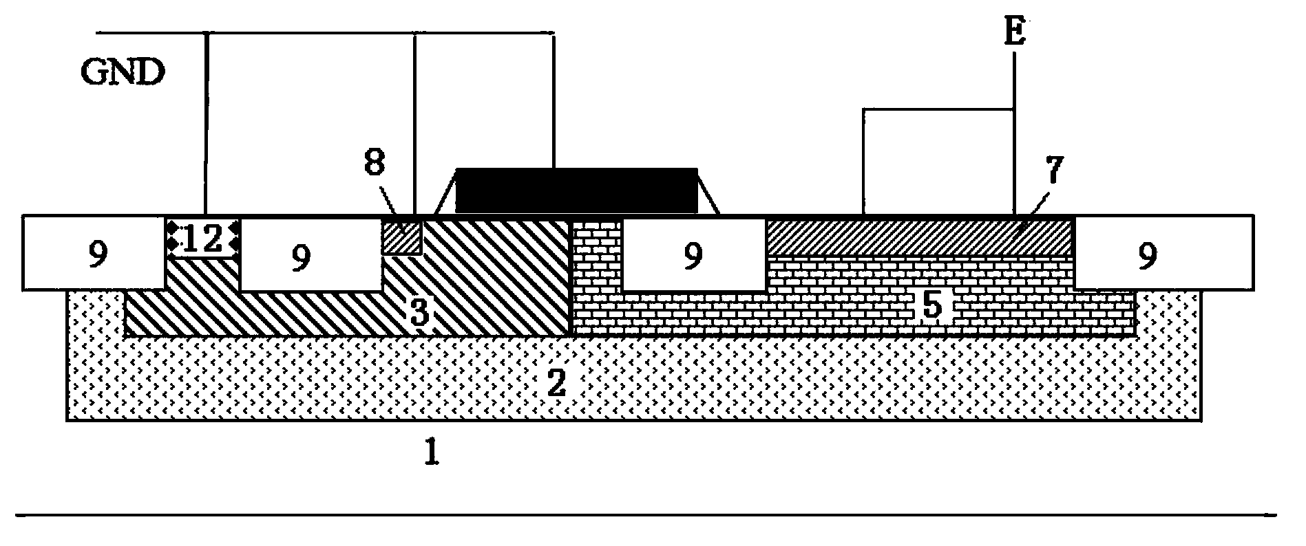 High-voltage electrostatic protection structure